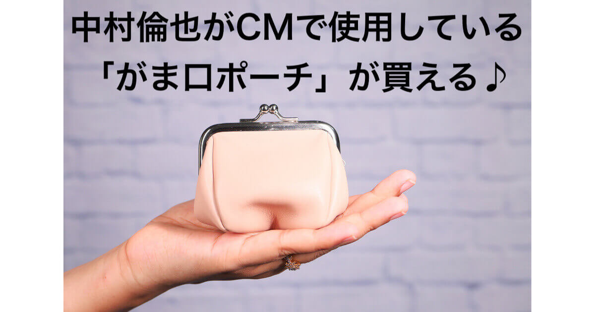 中村倫也がCMで使用している「がま口ポーチ」が欲しい！ - エンタメ魂